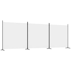 vidaXL Room Divider Wall Partition Screen Panel Room Separator Privacy Screen - White, 525 x 180 cm