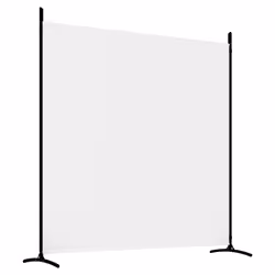 vidaXL Room Divider Wall Partition Screen Panel Room Separator Privacy Screen - White, 525 x 180 cm - Additional view 5