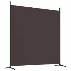 vidaXL Room Divider Wall Partition Screen Panel Room Separator Privacy Screen - Brown, 525 x 180 cm - Additional view 5