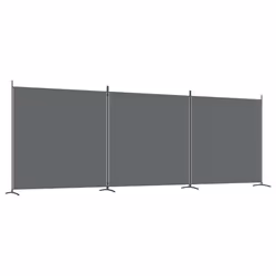 vidaXL Room Divider Wall Partition Screen Panel Room Separator Privacy Screen - Anthracite, 525 x 180 cm