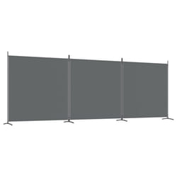 vidaXL Room Divider Wall Partition Screen Panel Room Separator Privacy Screen - Anthracite, 525 x 180 cm