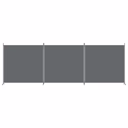 vidaXL Room Divider Wall Partition Screen Panel Room Separator Privacy Screen - Anthracite, 525 x 180 cm