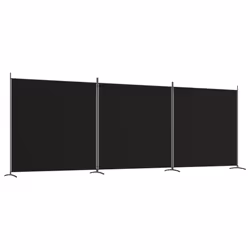 vidaXL Room Divider Wall Partition Screen Panel Room Separator Privacy Screen - Black, 525 x 180 cm