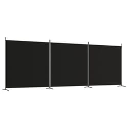 vidaXL Room Divider Wall Partition Screen Panel Room Separator Privacy Screen - Black, 525 x 180 cm