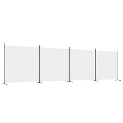 vidaXL Room Divider Wall Partition Screen Panel Room Separator Privacy Screen - White, 698 x 180 cm