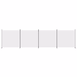 vidaXL Room Divider Wall Partition Screen Panel Room Separator Privacy Screen - White, 698 x 180 cm