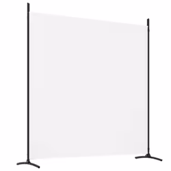 vidaXL Room Divider Wall Partition Screen Panel Room Separator Privacy Screen - White, 698 x 180 cm - Additional view 5