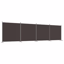 vidaXL Room Divider Wall Partition Screen Panel Room Separator Privacy Screen - Brown, 698 x 180 cm