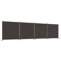 vidaXL Room Divider Wall Partition Screen Panel Room Separator Privacy Screen - Brown, 698 x 180 cm