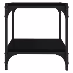 vidaXL TV Cabinet Engineered Wood and Steel Media Unit Multi Colours/Sizes - Black, 40 x 33 x 41 cm - Additional view 4