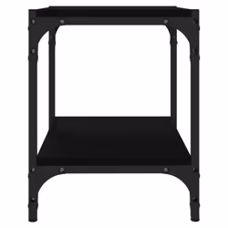 vidaXL TV Cabinet Engineered Wood and Steel Media Unit Multi Colours/Sizes - Black, 40 x 33 x 41 cm - Additional view 5
