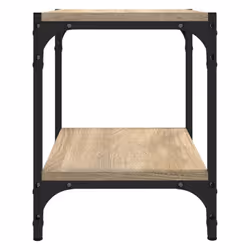 vidaXL TV Cabinet Engineered Wood and Steel Media Unit Multi Colours/Sizes - Sonoma oak, 40 x 33 x 41 cm - Additional view 5