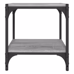 vidaXL TV Cabinet Engineered Wood and Steel Media Unit Multi Colours/Sizes - Grey sonoma, 40 x 33 x 41 cm - Additional view 4
