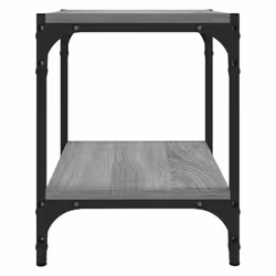 vidaXL TV Cabinet Engineered Wood and Steel Media Unit Multi Colours/Sizes - Grey sonoma, 40 x 33 x 41 cm - Additional view 5