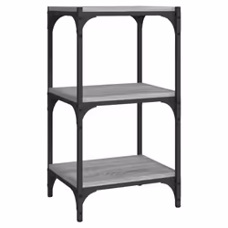 VidaXL 819310, Grey, Oak, Steel, Wood, 400 mm, 330 mm, 705 mm