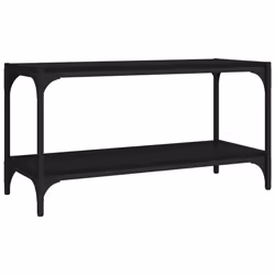 VidaXL 819332, Black, Wood, Steel, 800 mm, 330 mm, 410 mm, 1 pc(s)