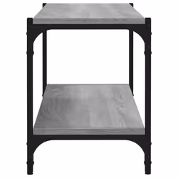 vidaXL TV Cabinet Engineered Wood and Steel Media Unit Multi Colours/Sizes - Grey sonoma, 80 x 33 x 41 cm - Additional view 5