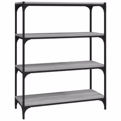 VidaXL 819345, Grey, Oak, Steel, Wood, 800 mm, 330 mm, 1000 mm
