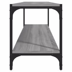 vidaXL TV Cabinet Engineered Wood and Steel Media Unit Multi Colours/Sizes - Grey sonoma, 100 x 33 x 41 cm - Additional view 5