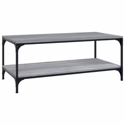 vidaXL 1/2x Side Table Engineered Wood Couch Tea Table Multi Colours/Sizes - grey sonoma, 100 x 50 x 40 cm/ 1 pcs