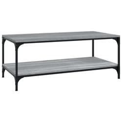 vidaXL 1/2x Side Table Engineered Wood Couch Tea Table Multi Colours/Sizes - grey sonoma, 100 x 50 x 40 cm/ 1 pcs