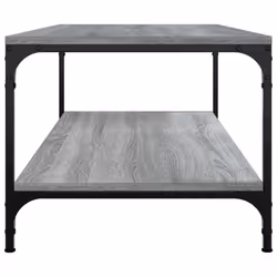 vidaXL 1/2x Side Table Engineered Wood Couch Tea Table Multi Colours/Sizes - grey sonoma, 80 x 50 x 40 cm/ 1 pcs - Additional view 4