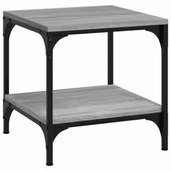 vidaXL 1/2x Side Table Engineered Wood Couch Tea Table Multi Colours/Sizes - Grey sonoma, 50 x 50 x 40 cm