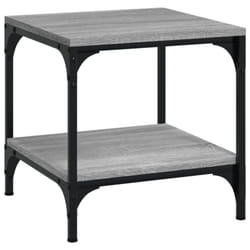 vidaXL 1/2x Side Table Engineered Wood Couch Tea Table Multi Colours/Sizes - Grey sonoma, 50 x 50 x 40 cm