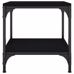 vidaXL 1/2x Side Table Engineered Wood Couch Tea Table Multi Colours/Sizes - Black, 40 x 40 x 40 cm/2 pcs - Additional view 5