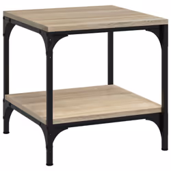 vidaXL 1/2x Side Table Engineered Wood Couch Tea Table Multi Colours/Sizes - Sonoma oak, 40 x 40 x 40 cm/2 pcs - Additional view 4