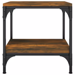 vidaXL 1/2x Side Table Engineered Wood Couch Tea Table Multi Colours/Sizes - Smoked oak, 40 x 40 x 40 cm/2 pcs - Additional view 5
