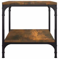 vidaXL 1/2x Side Table Engineered Wood Couch Tea Table Multi Colours/Sizes - Smoked oak, 40 x 40 x 40 cm/2 pcs - Additional view 6