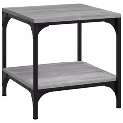 vidaXL 1/2x Side Table Engineered Wood Couch Tea Table Multi Colours/Sizes - Grey sonoma, 40 x 40 x 40 cm/2 pcs - Additional view 4