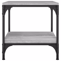 vidaXL 1/2x Side Table Engineered Wood Couch Tea Table Multi Colours/Sizes - Grey sonoma, 40 x 40 x 40 cm/2 pcs - Additional view 5