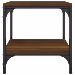 vidaXL 1/2x Side Table Engineered Wood Couch Tea Table Multi Colours/Sizes - Brown oak, 40 x 40 x 40 cm/2 pcs - Additional view 5