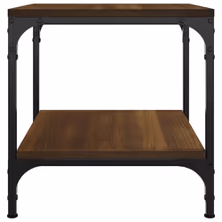 vidaXL 1/2x Side Table Engineered Wood Couch Tea Table Multi Colours/Sizes - Brown oak, 40 x 40 x 40 cm/2 pcs - Additional view 6