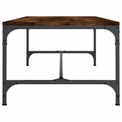 vidaXL 1/2x Side Table Engineered Wood Couch Tea Table Multi Colours/Sizes - Smoked oak, 100 x 50 x 35 cm - Additional view 4
