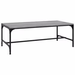 vidaXL 1/2x Side Table Engineered Wood Couch Tea Table Multi Colours/Sizes - Grey sonoma, 100 x 50 x 35 cm