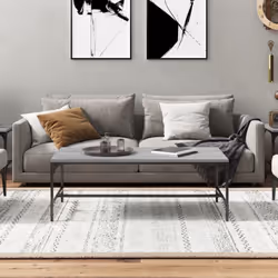 vidaXL 1/2x Side Table Engineered Wood Couch Tea Table Multi Colours/Sizes - grey sonoma, 80 x 50 x 35 cm/ 1 pcs