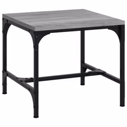 vidaXL 1/2x Side Table Engineered Wood Couch Tea Table Multi Colours/Sizes - Grey sonoma, 50 x 50 x 35 cm