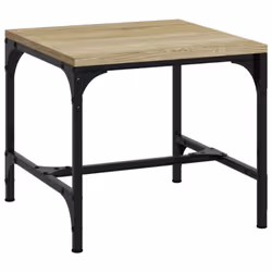 vidaXL 1/2x Side Table Engineered Wood Couch Tea Table Multi Colours/Sizes - Sonoma oak, 40 x 40 x 35 cm/2 pcs - Additional view 4