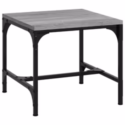vidaXL 1/2x Side Table Engineered Wood Couch Tea Table Multi Colours/Sizes - Grey sonoma, 40 x 40 x 35 cm/2 pcs - Additional view 4