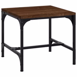 vidaXL 1/2x Side Table Engineered Wood Couch Tea Table Multi Colours/Sizes - Brown oak, 40 x 40 x 35 cm/2 pcs - Additional view 4