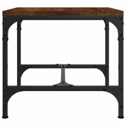 vidaXL 1/2x Side Table Engineered Wood Couch Tea Table Multi Colours/Sizes - Brown oak, 40 x 40 x 35 cm/2 pcs - Additional view 6
