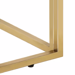 vidaXL Coffee Table End Table Sofa Table Stainless Steel and Tempered Glass - gold, glass - Additional view 5