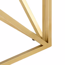 vidaXL Coffee Table End Table Sofa Table Stainless Steel and Tempered Glass - gold, glass - Additional view 5