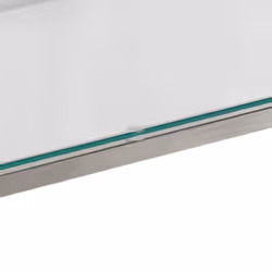 vidaXL Console Table End Table Accent Table Stainless Steel and Tempered Glass - silver, glass - Additional view 7
