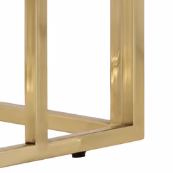 vidaXL Console Table End Table Accent Table Stainless Steel and Tempered Glass - gold, glass - Additional view 5