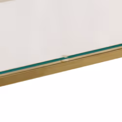 vidaXL Console Table End Table Accent Table Stainless Steel and Tempered Glass - gold, glass - Additional view 6
