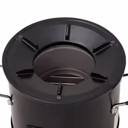 vidaXL Camping Wood Stove Black Metal Charcoal Grill Fireplace Fire Basket - Additional view 7